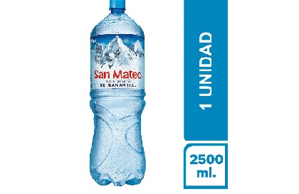 AGUA MINERAL SAN MATEO S/GAS X 2.5LT