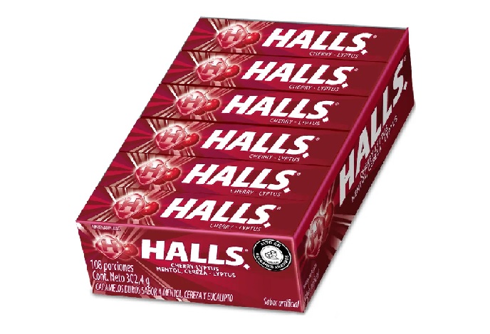 CARAMELO HALLS CEREZA LYPTUS X 25.2 GR