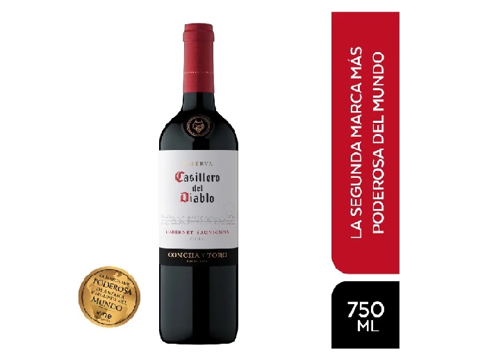 VINO CASILLERO DEL DIABLO CABERNET SAUVIGNON X 750ML