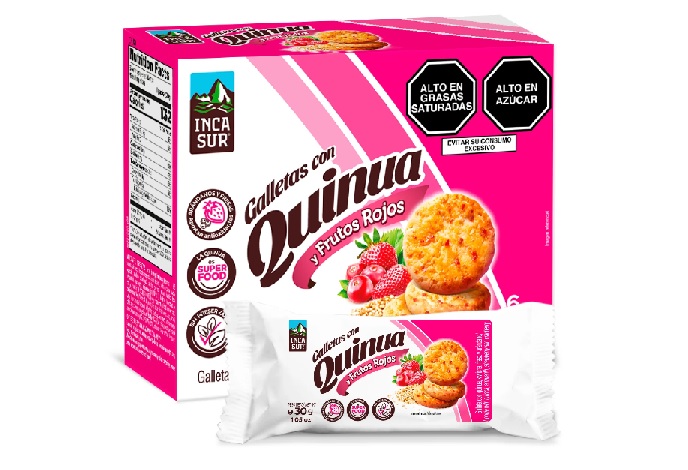 GALLETAS QUINUA KIWI Y FRUTOS ROJOS X 6 UND