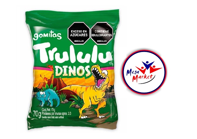 GOMITAS TRULULU DINOS X 80 GR