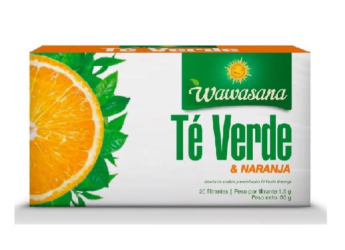 TE VERDE WAWASANA NARANJA X 20U ND X 30 GR