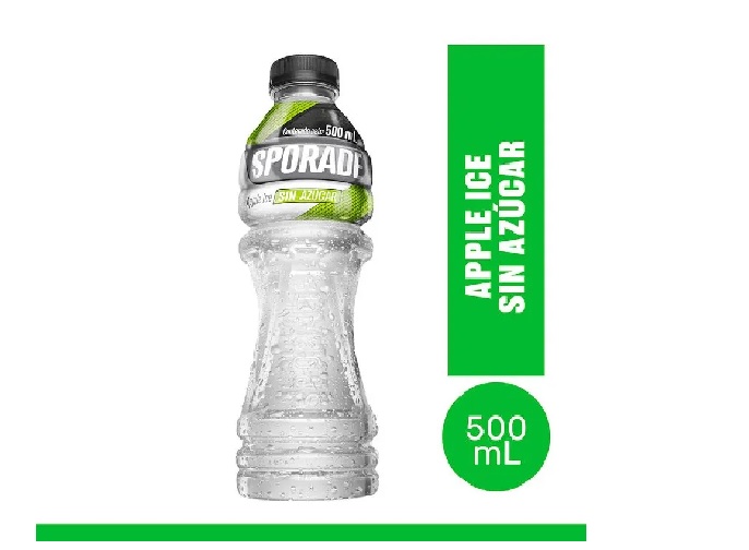 SPORADE APPLE ICE SIN AZUCAR X 500ML