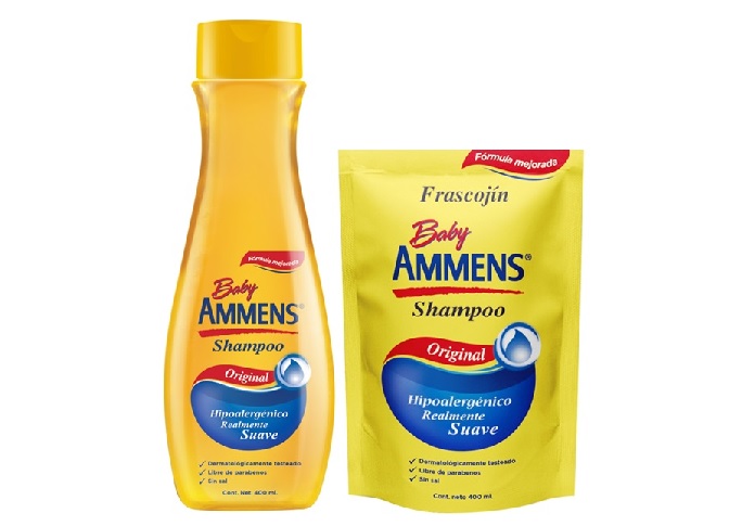 SHAMPOO AMMENS BABY FRASCO X 400ML + COJIN X 400ML