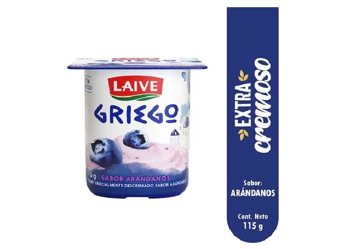 YOGURT GRIEGO LAIVE ARANDANOS X 115 GR
