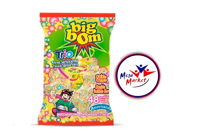 CHUPETIN BIG BOM XXL MARACUYA * 48 UND